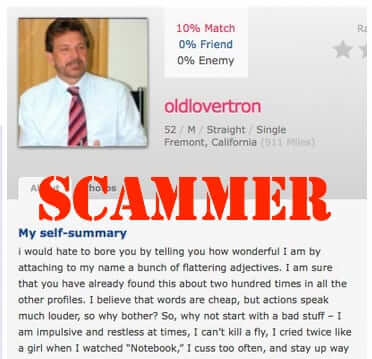 report dating site scams